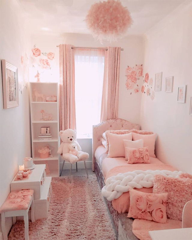 Bố Trí Phòng Ngủ Nhỏ màu pastel